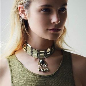 NWOT Free People Tribal Boho Brass Talia C…